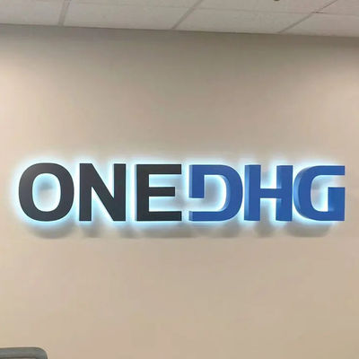 Segnale a LED su misura Lettere di illuminazione Rotonda Light Box per la decorazione 28C Pubblicità