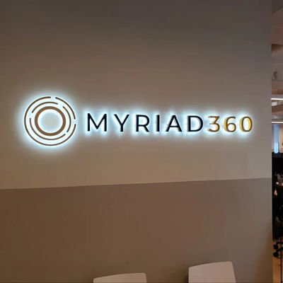 Segnale a LED su misura Lettere di illuminazione Rotonda Light Box per la decorazione 28C Pubblicità