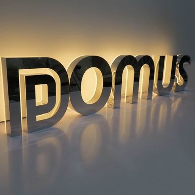 Snow Modern Simplicity 3D LED Illuminated Letter Sign per stazioni degli autobus Adapter di alimentazione