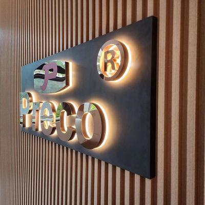 Snow Modern Simplicity 3D LED Illuminated Letter Sign per stazioni degli autobus Adapter di alimentazione
