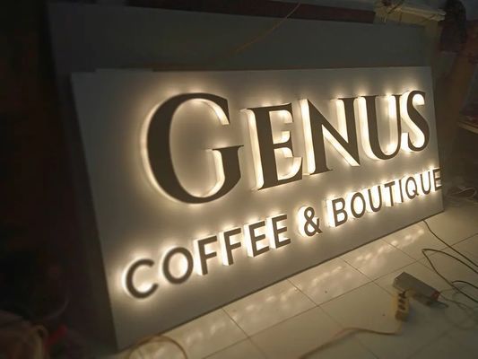 Snow Modern Simplicity 3D LED Illuminated Letter Sign per stazioni degli autobus Adapter di alimentazione