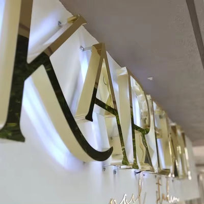 Lettere retroilluminate ad acrilico a 12 V a LED per segnali commerciali all'aperto Lettere di segnaletica a LED personalizzate