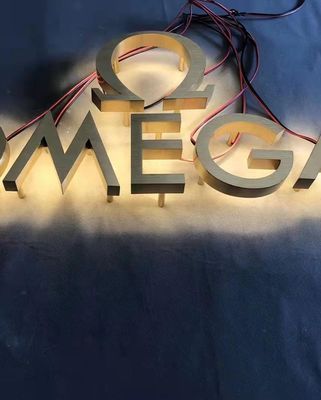 Segno di muro di neve 3D LED in acciaio inossidabile Letter backlit per segnaletica pubblicitaria