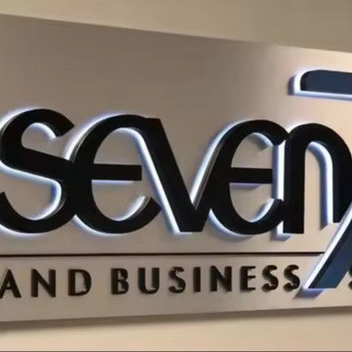 Custom LED Outdoor Snow Advertising Logo retroilluminato Lettere in acrilico in acciaio inossidabile