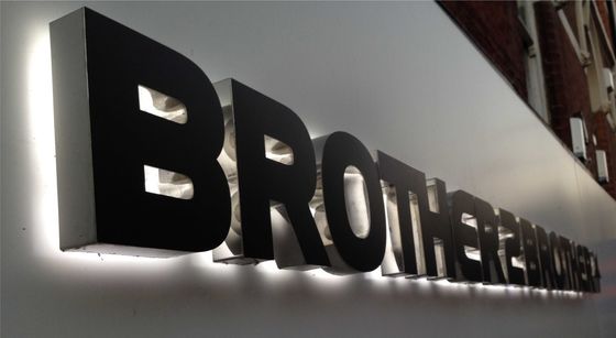 Segno di ufficio illuminato a LED Segno di lettera retroilluminato a LED Segno per logo illuminato