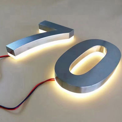 Segno di ufficio illuminato a LED Segno di lettera retroilluminato a LED Segno per logo illuminato