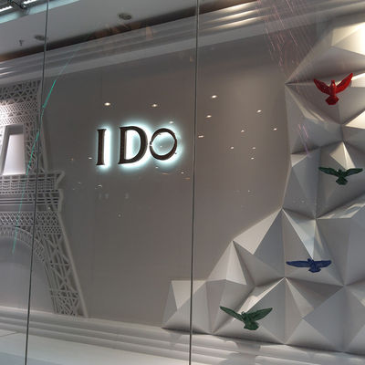 Segno LED a parete 3D retroilluminato Segno logo personalizzato per ufficio