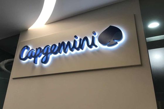 3D Custom Seiko retroilluminato LED Word In acciaio inossidabile cartello di canale lettera segno per negozio al dettaglio