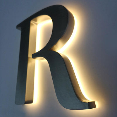 Cartellone LED acrilico a doppio lato con logo multicolore illuminato